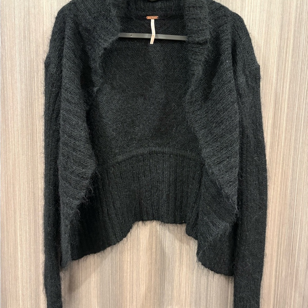 Free People Mohair Open Front Sweater